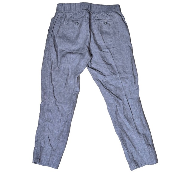 Athleta Linen Cabo Cropped Pants. Size 6 - Picture 2 of 9